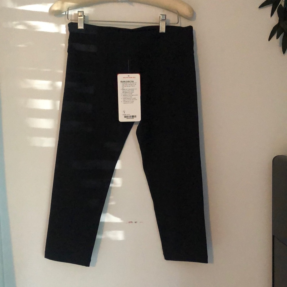Lululemon Wunder Under Crop leggings Sz 8 NWT black